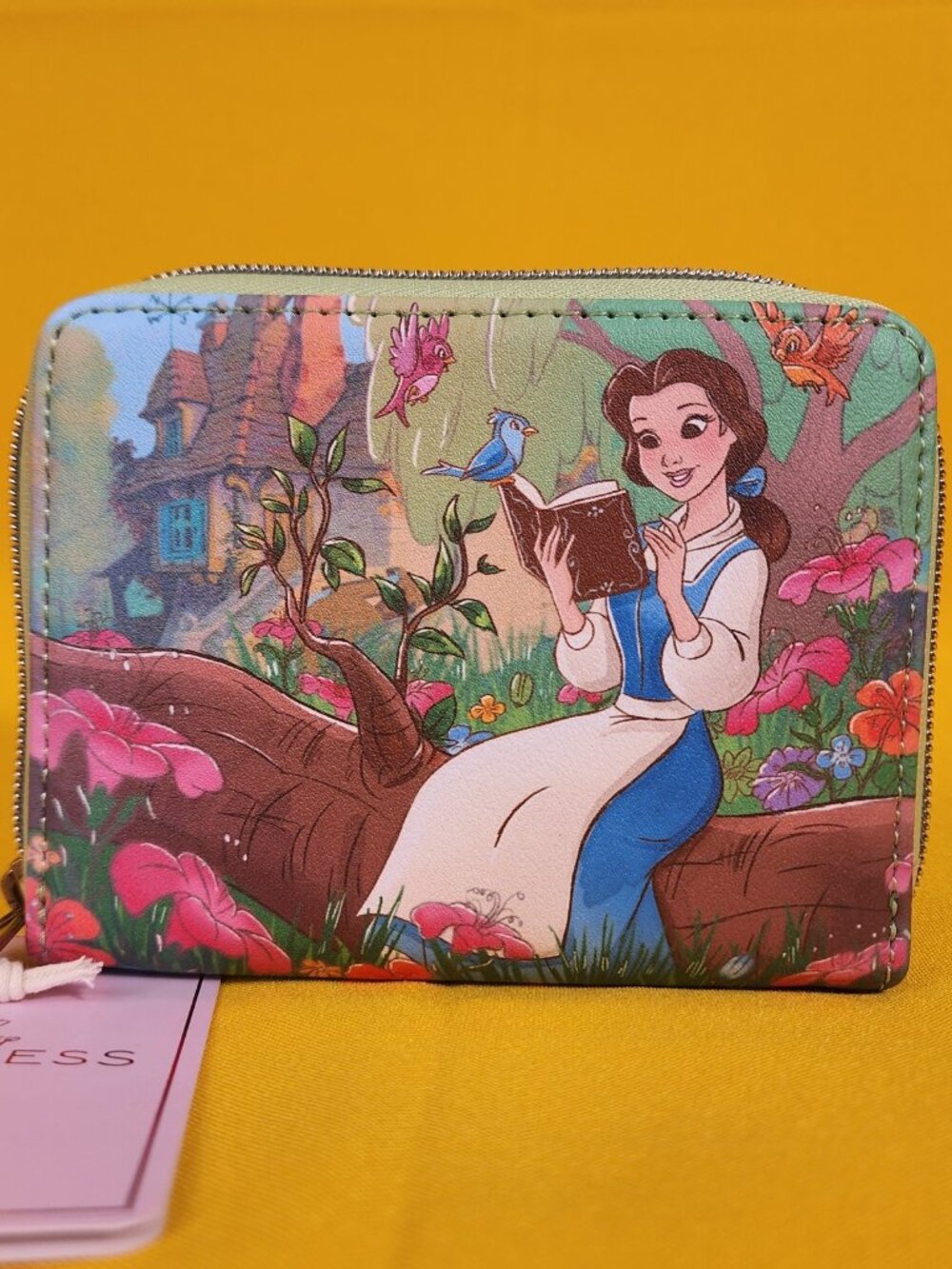 Loungefly Disney Princess Beauty And The Beast Belle Reading Books Zip Wallet